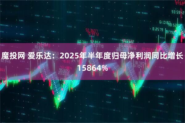 魔投网 爱乐达：2025年半年度归母净利润同比增长15864%