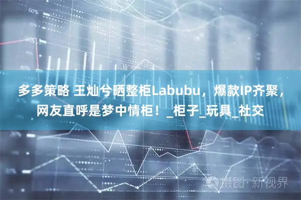 多多策略 王灿兮晒整柜Labubu,爆款IP齐聚,网友直呼是梦中情柜!_柜子_玩具_社交