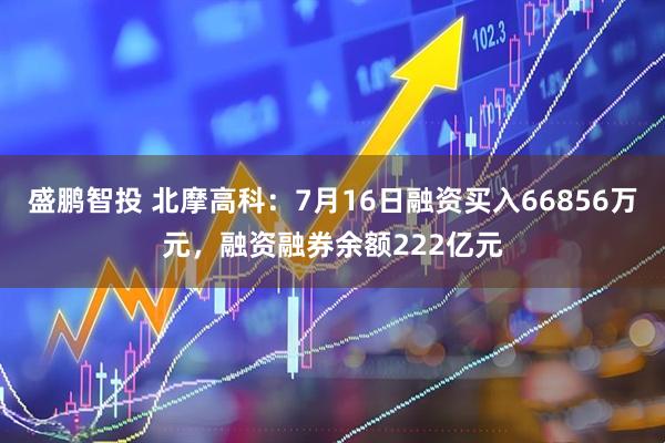 盛鹏智投 北摩高科：7月16日融资买入66856万元，融资融券余额222亿元