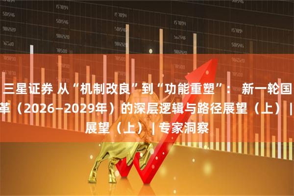 三星证券 从“机制改良”到“功能重塑”： 新一轮国资国企改革（2026—2029年）的深层逻辑与路径展望（上） | 专家洞察